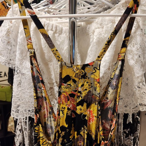 NWOT FREE PEOPLE FALL FLORAL DRESS - Picture 5 of 10